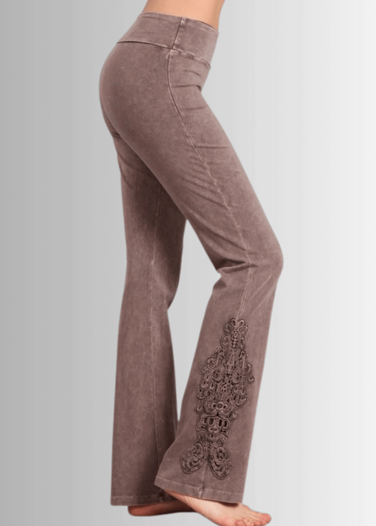 Bootcut Jeggings Crochet Hem Plus Size - Comfortable & Stylish Plus Size Bootcut Jeggings