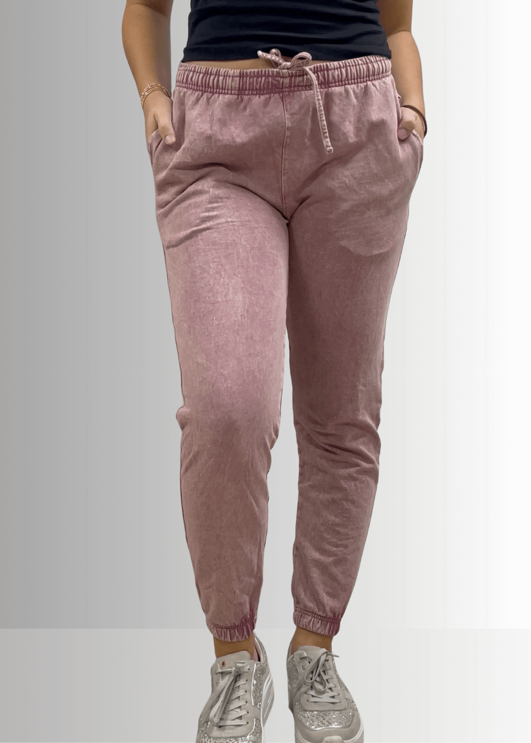 All Day French Terry Mauve Pocket Joggers