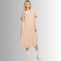 Phoebe Cotton Gauze Shirt Dress - Versatile and Stylish Summer Essential - RFE Marketing Ventures
