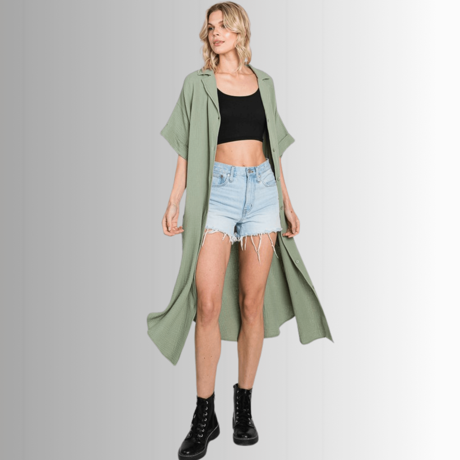 Phoebe Cotton Gauze Shirt Dress for Effortless Style and Comfort