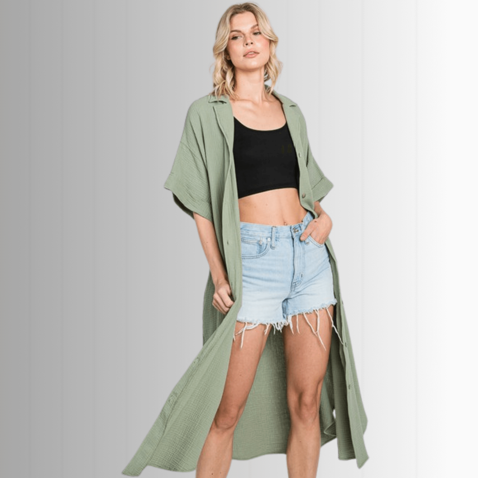 Phoebe Cotton Gauze Shirt Dress - Versatile and Stylish Summer Essential
