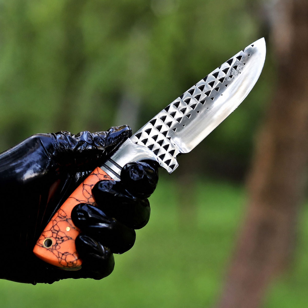Premium Cowboy Hunting Knife D2 Steel – Durable and Stylish Turquoise Handle - RFE Marketing Ventures