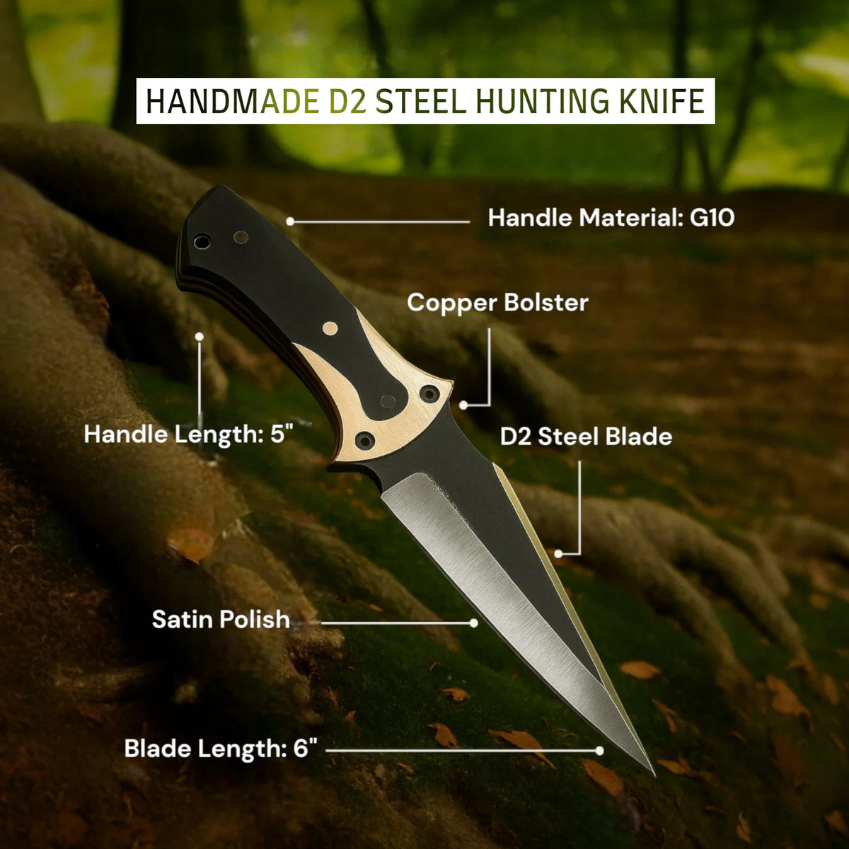Experience Ultimate Performance with Our D2 Steel Hunting Knife - RFE Marketing Ventures