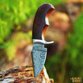 Compact Damascus Hunting Knife: Ultimate Precision for Every Task