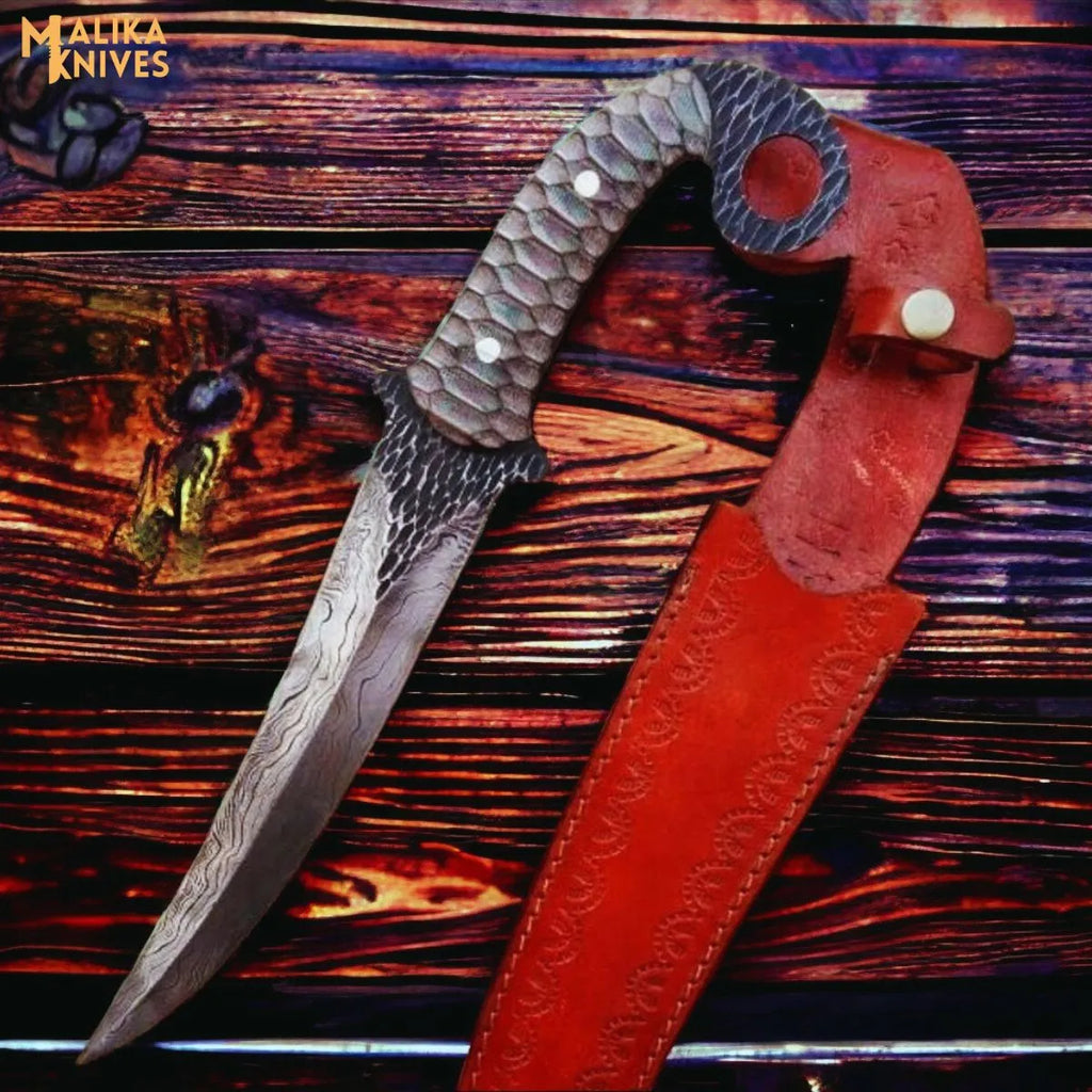Experience Precision and Durability with the Damascus Ringtail Hunting Knife - RFE Marketing Ventures