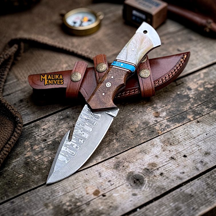 Discover the Ultimate Damascus Gut Hook Hunting Knife for Precision Processing - RFE Marketing Ventures