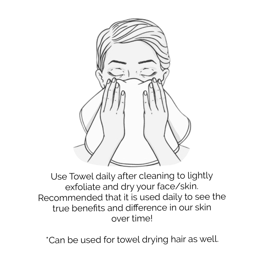 Magic Exfoliating Silk Towel - 100% RAW Silk for Radiant Skin
