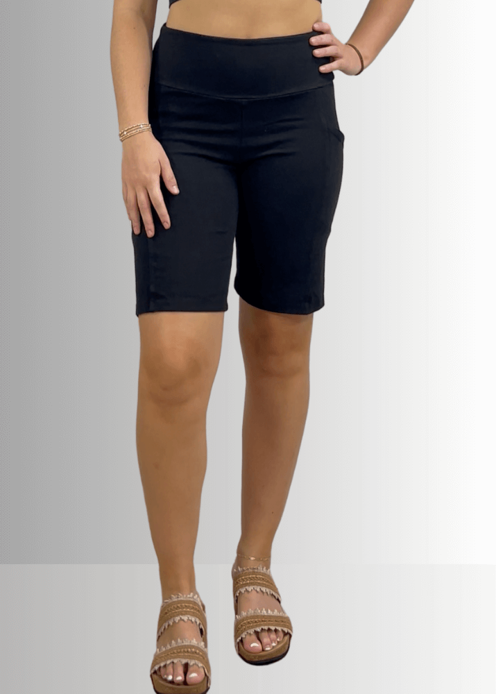 Perfect Fit Hybrid Cotton Shorts in Dark Moss Green