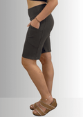 Perfect Fit Hybrid Cotton Shorts in Dark Moss Green - RFE Marketing Ventures