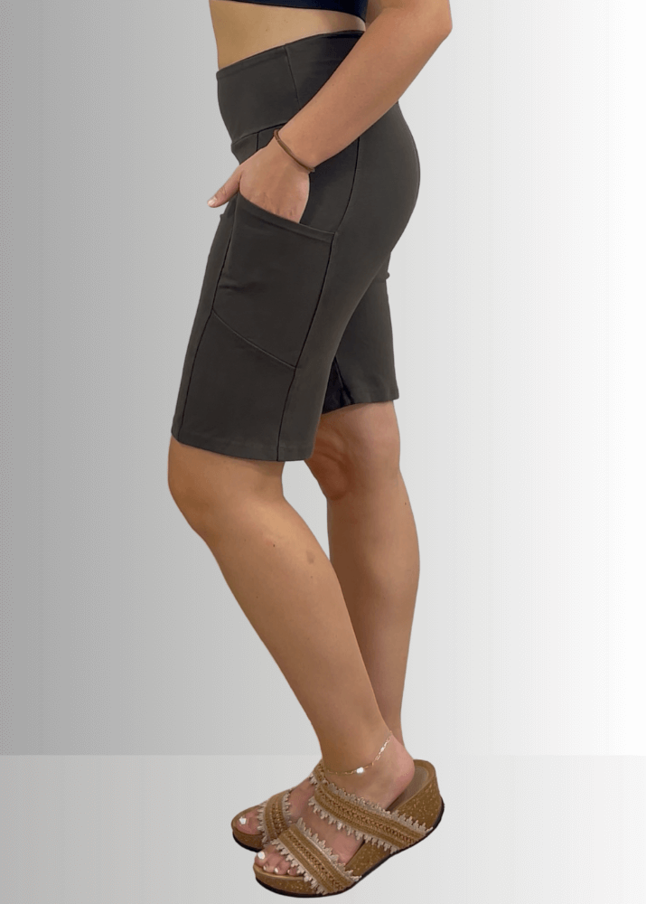 Perfect Fit Cotton Shorts in Dark Denim - Ultimate Comfort and Style