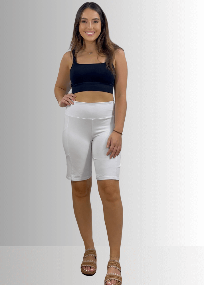 Perfect Fit Hybrid Cotton Shorts in Dark Moss Green