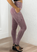 A Perfect Fit Light Mauve Pocket Leggings - RFE Marketing Ventures