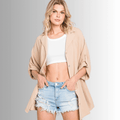 Rachel Cotton Gauze Button Down Top for Effortless Style - RFE Marketing Ventures
