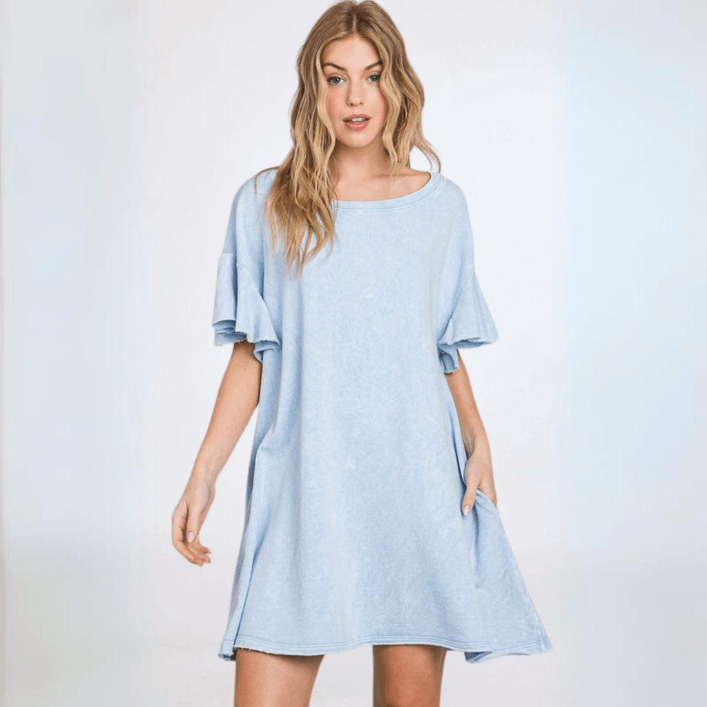 Cotton French Terry Dress Made in USA