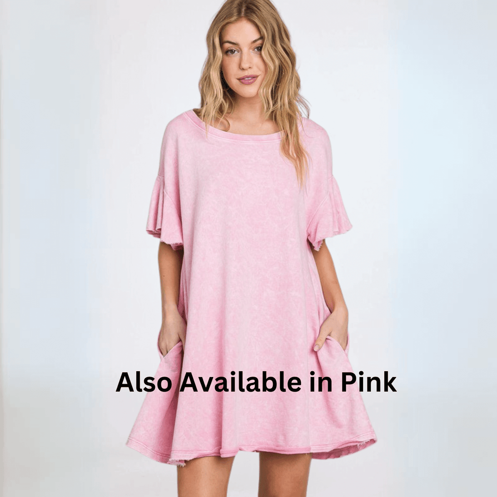 Cotton French Terry Dress Made in USA
