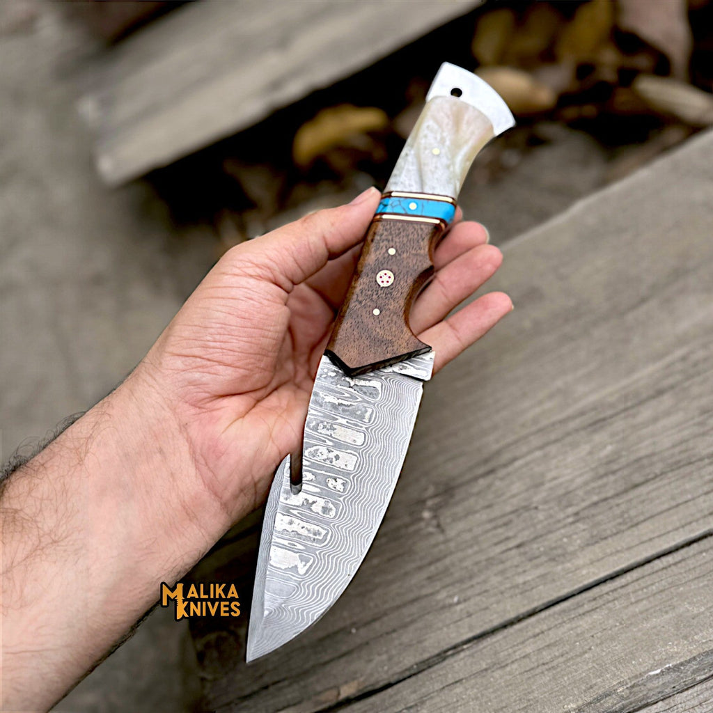 Discover the Ultimate Damascus Gut Hook Hunting Knife for Precision Processing - RFE Marketing Ventures