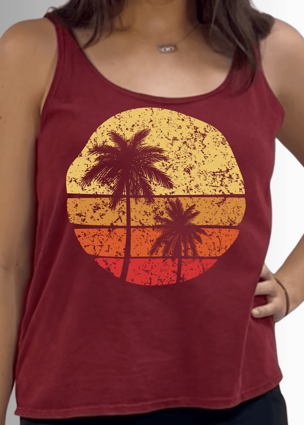 Sunset Premium Cotton Tank Top - RFE Marketing Ventures