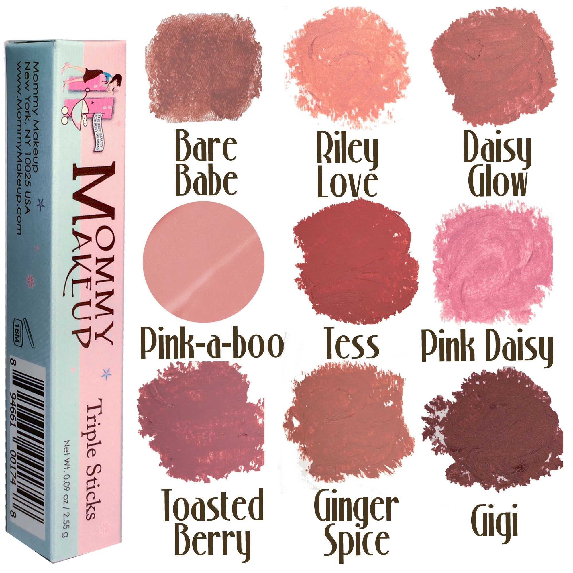 Triple Sticks Lipstick, Cream Blush, and Treatment in Pink Daisy - RFE Marketing Ventures