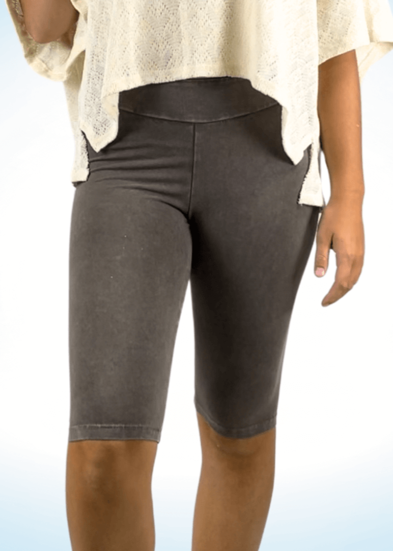 Ladies Biker Shorts Made in USA - Longer Length for Ultimate Comfort and Style
