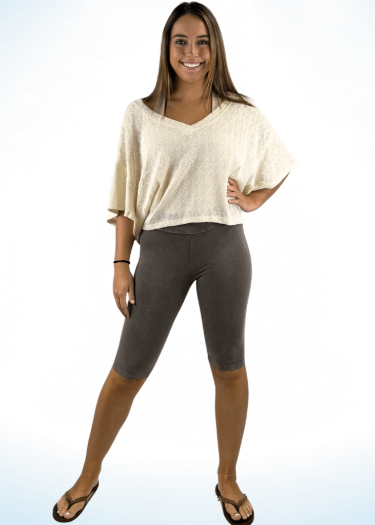 Ladies Longer Length Biker Shorts Made in USA for Comfort and Style
