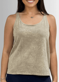 Twenty Four Seven Cotton Tank in Stone - Comfortable Everyday Essential - RFE Marketing Ventures