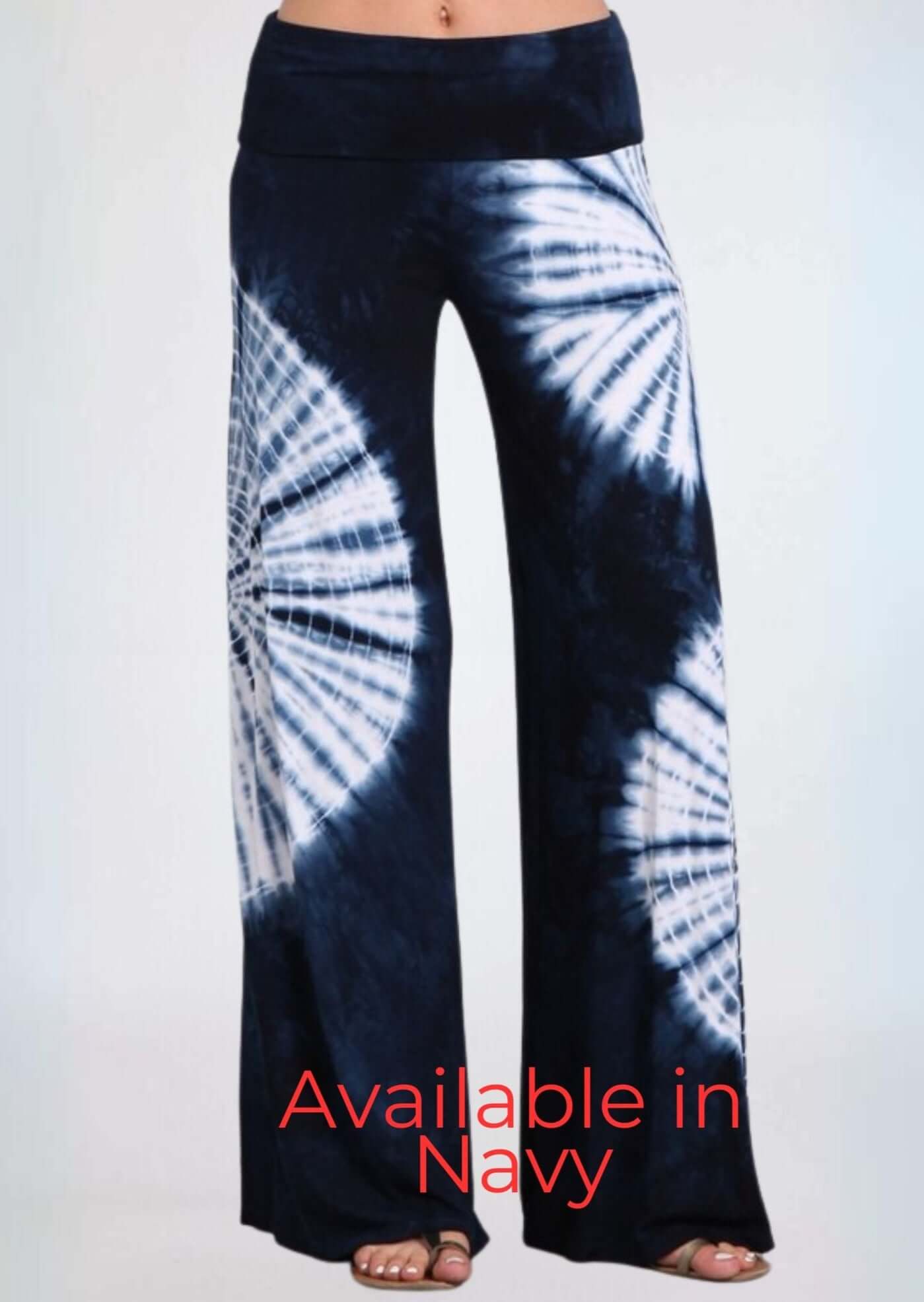 Groovy Grey Tie Dye Palazzo Pants - Stylish & Made in USA