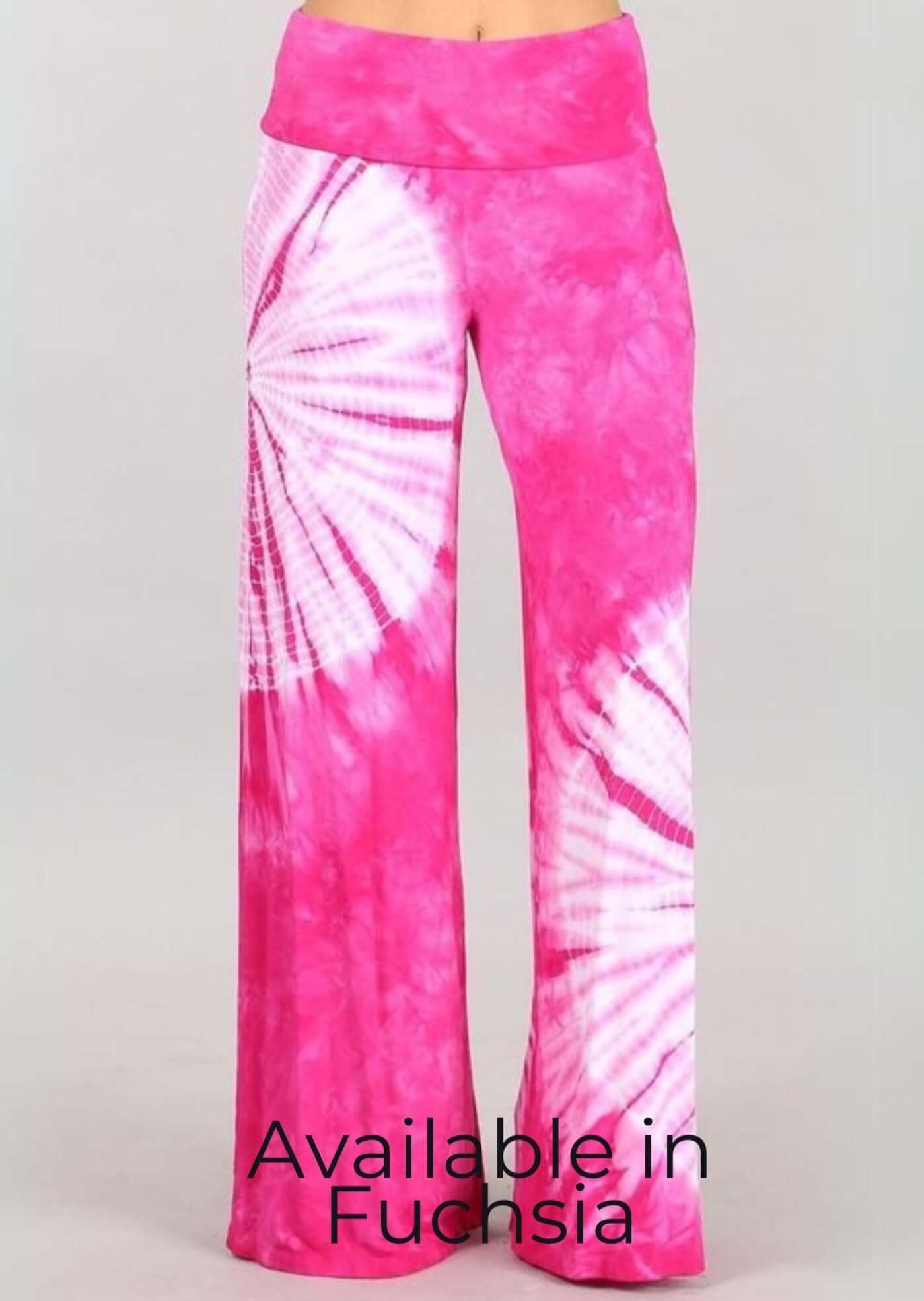 Groovy Grey Tie Dye Palazzo Pants - Stylish & Made in USA