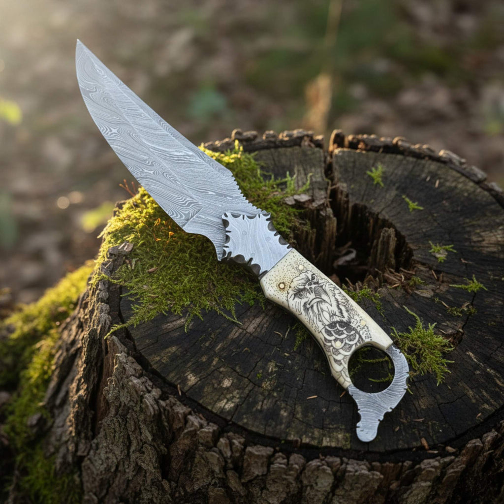 Discover the Ultimate Damascus EDC Biker Knife for Everyday Performance - RFE Marketing Ventures