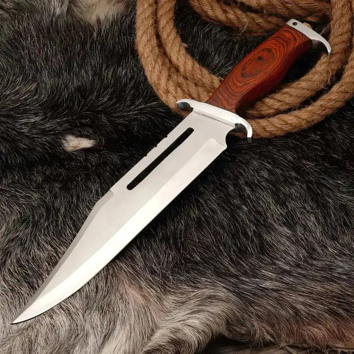 Rambo Bowie Knife D2 Steel Blade - Collectible - RFE Marketing Ventures