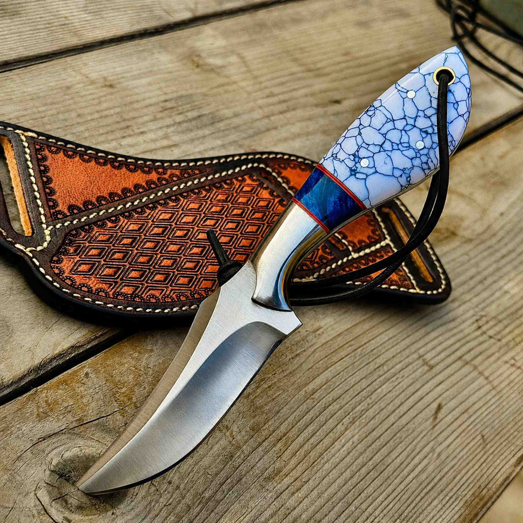Turquoise Handle Cowboy Knife - Your Essential Companion for Precision and Style - RFE Marketing Ventures