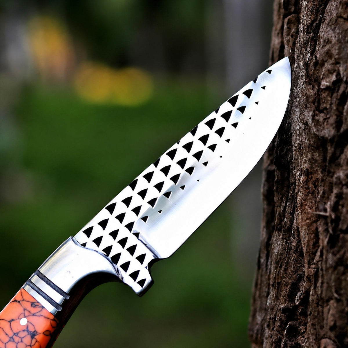 Premium Cowboy Hunting Knife D2 Steel – Durable and Stylish Turquoise Handle - RFE Marketing Ventures