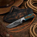 Premium Damascus Steel Cowboy Knife – The Ultimate Companion for Adventurers and Collectors - RFE Marketing Ventures