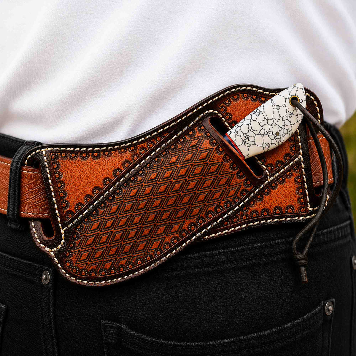 Turquoise Handle Cowboy Knife - Your Essential Companion for Precision and Style - RFE Marketing Ventures