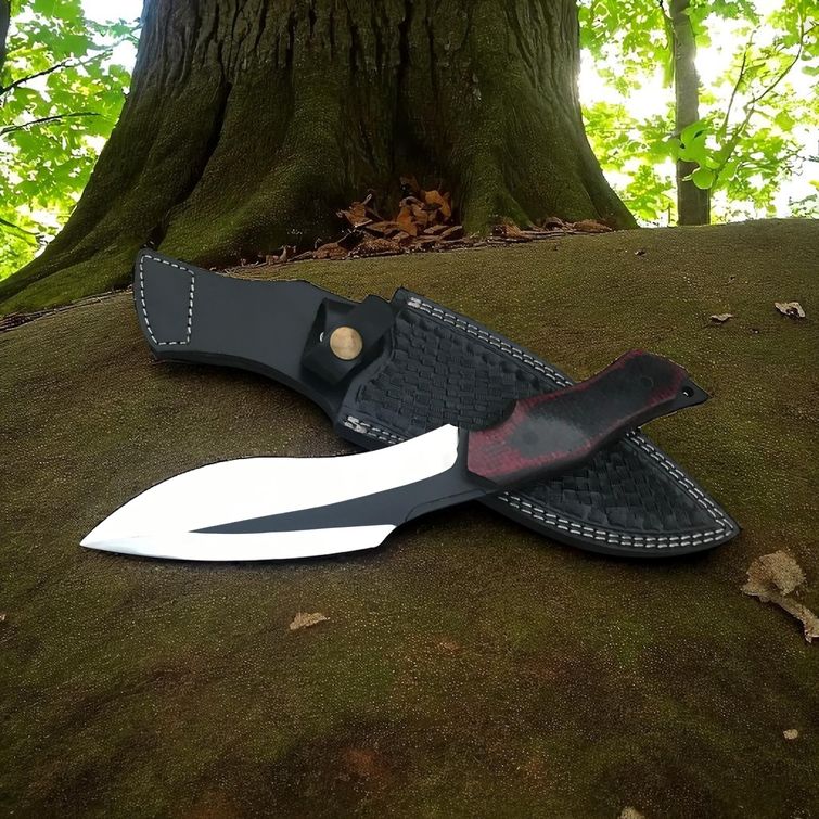 Durable Bushcraft Knife – Reliable Survival Tool with Micarta Handle - RFE Marketing Ventures
