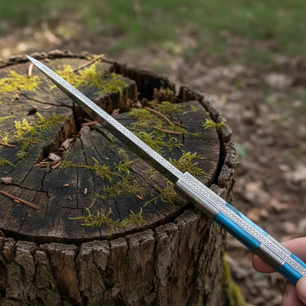 Hand Engraved D2 Hunting Knife - Elevate Your Hunting Experience - RFE Marketing Ventures