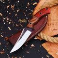 D2 Hunting Knife with Rose-Pakka Wood: Precision Meets Durability