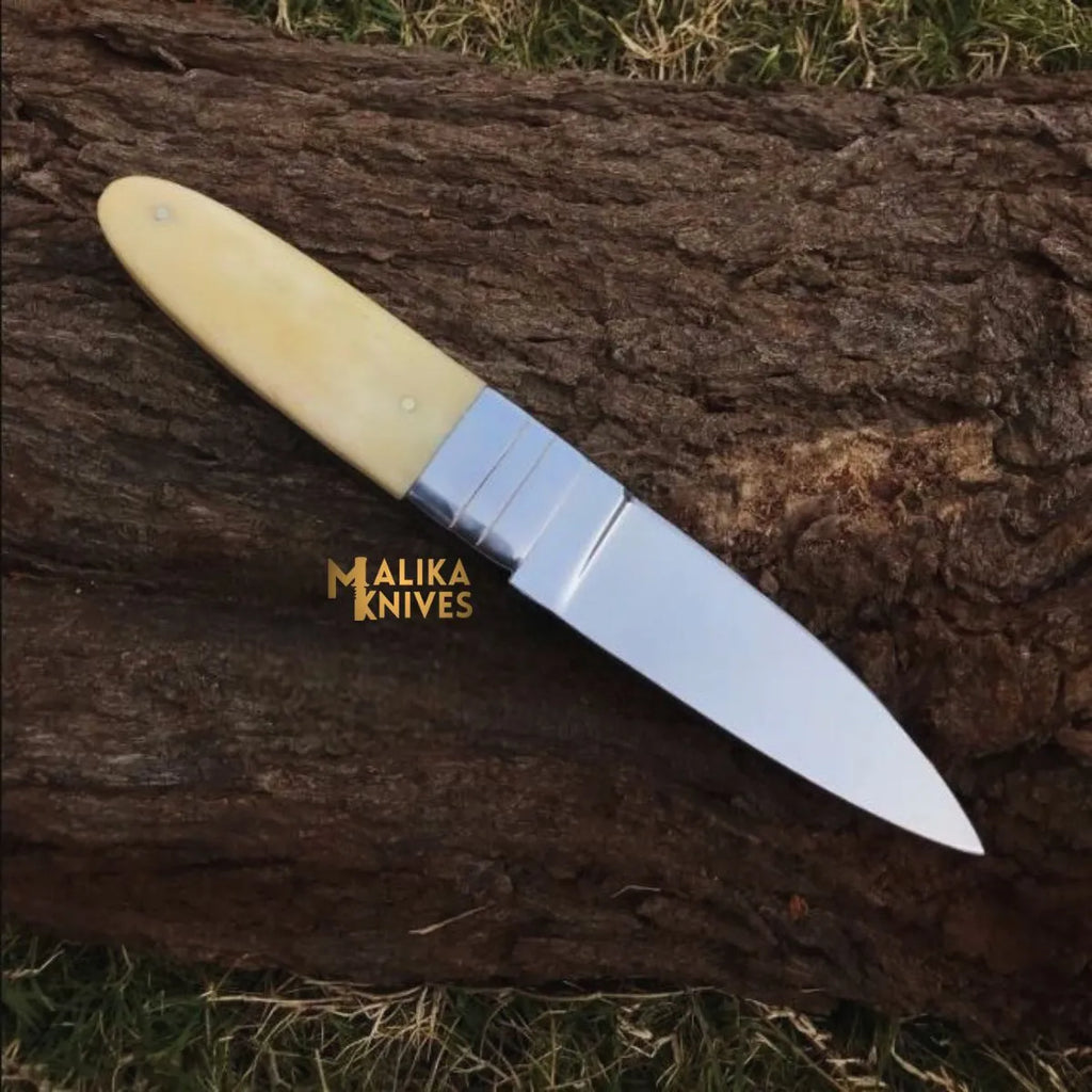 Precision D2 Steel Hunting Knife with Camel Bone Handle for Ultimate Control - RFE Marketing Ventures