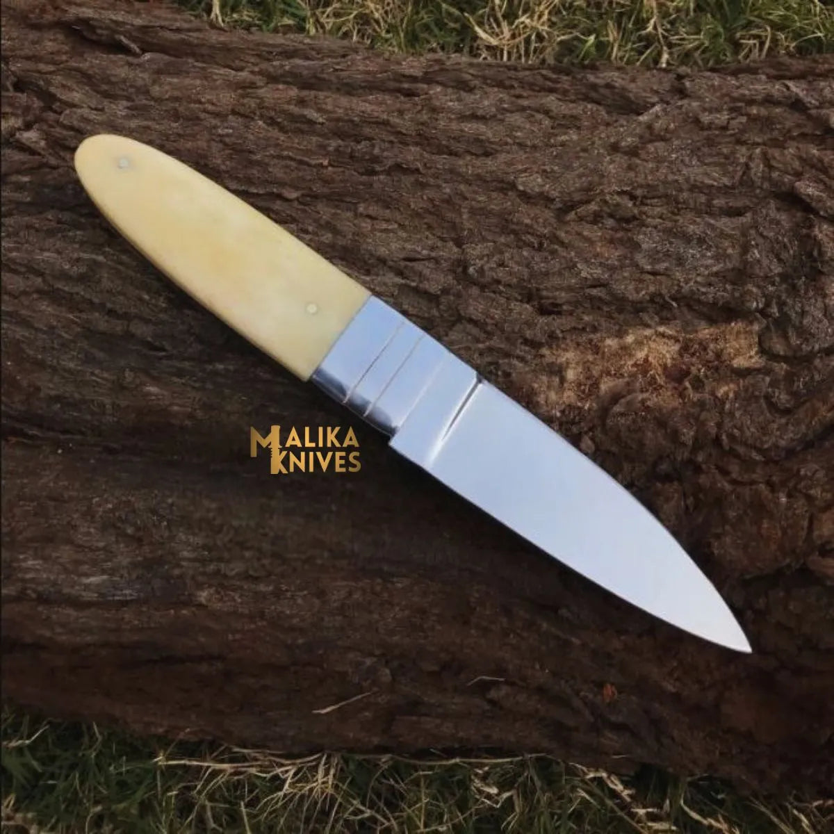 Precision D2 Steel Hunting Knife with Camel Bone Handle for Ultimate Control - RFE Marketing Ventures