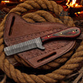 Experience Superior Craftsmanship with the Damascus Cowboy Bull Cutter Knife