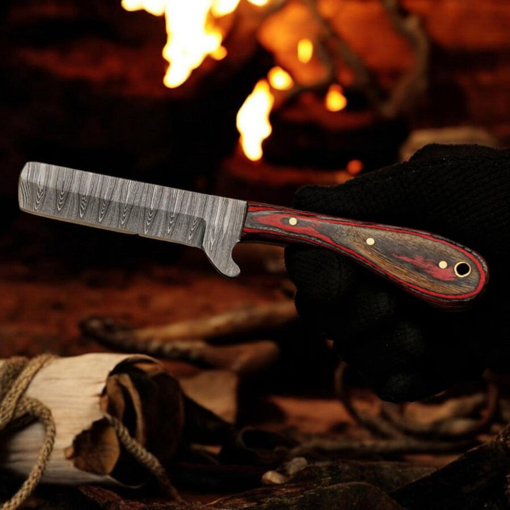 Experience Superior Craftsmanship with the Damascus Cowboy Bull Cutter Knife - RFE Marketing Ventures