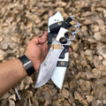 Experience Precision and Style with the Damascus Knuckle Bowie Knife