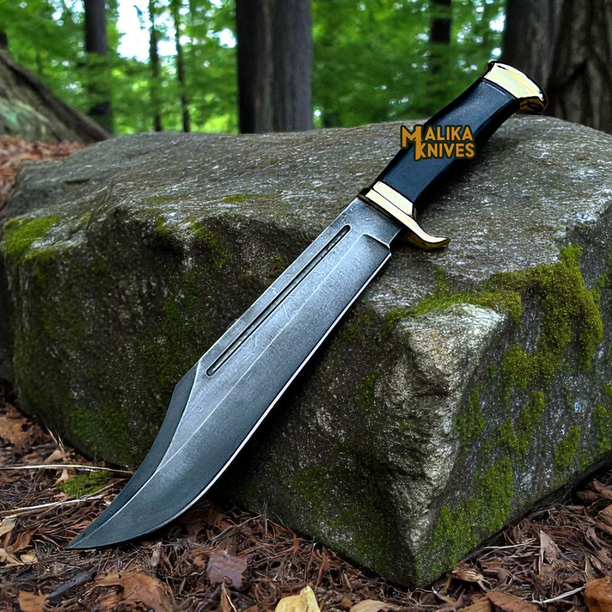 Crocodile Dundee Knife Replica | Authentic D2 Steel Blade & Black Micarta Handle for Ultimate Durability - RFE Marketing Ventures