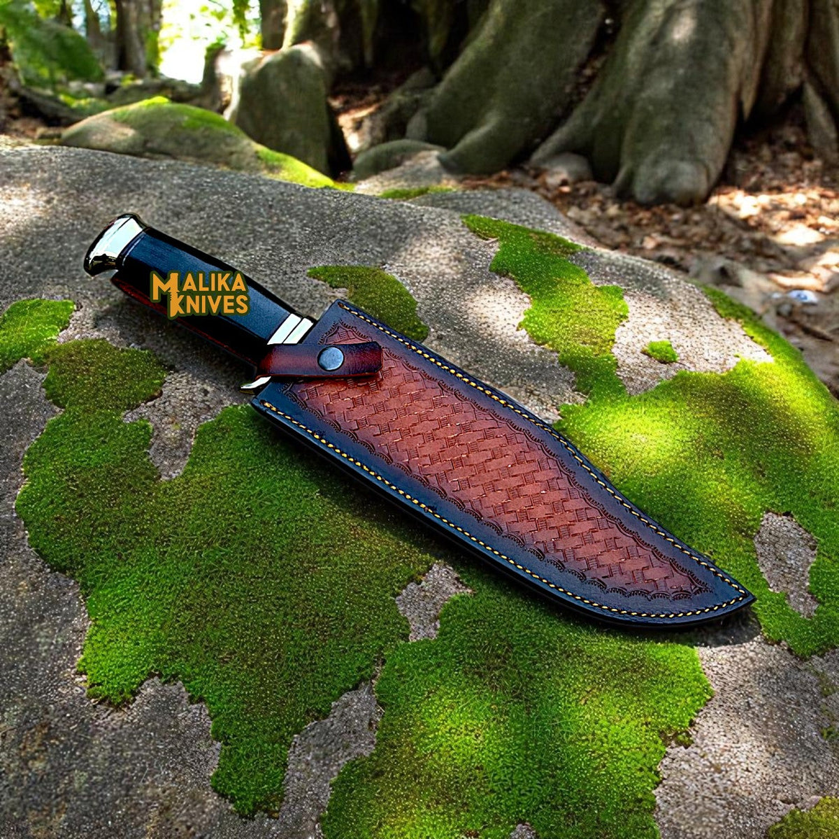Crocodile Dundee Knife Replica | Authentic D2 Steel Blade & Black Micarta Handle for Ultimate Durability - RFE Marketing Ventures