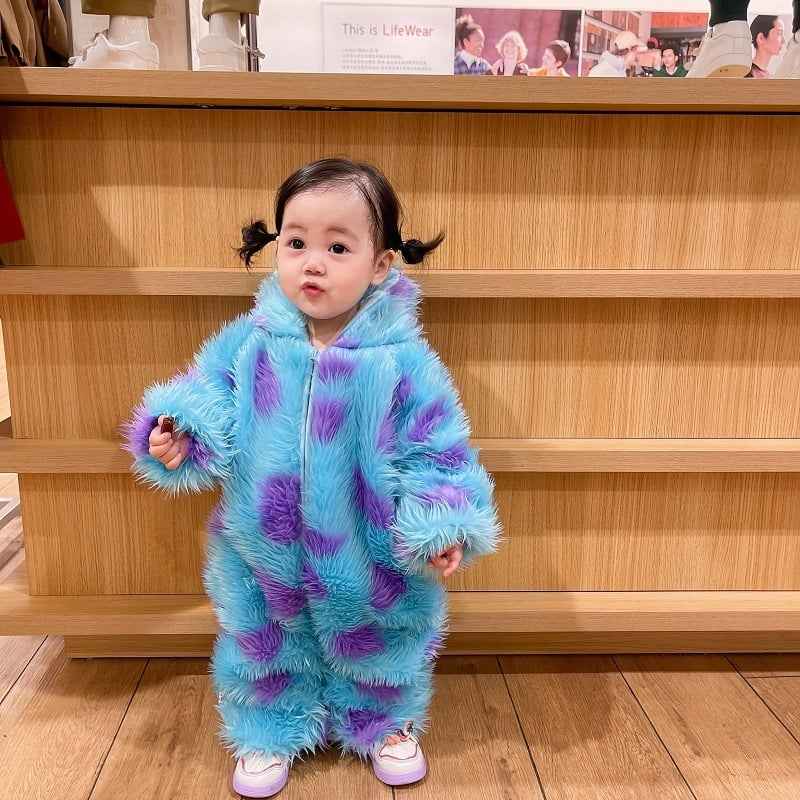 Adorable Cute Animal Baby Jumpsuit with Hooded Zipper for Ultimate Comfort