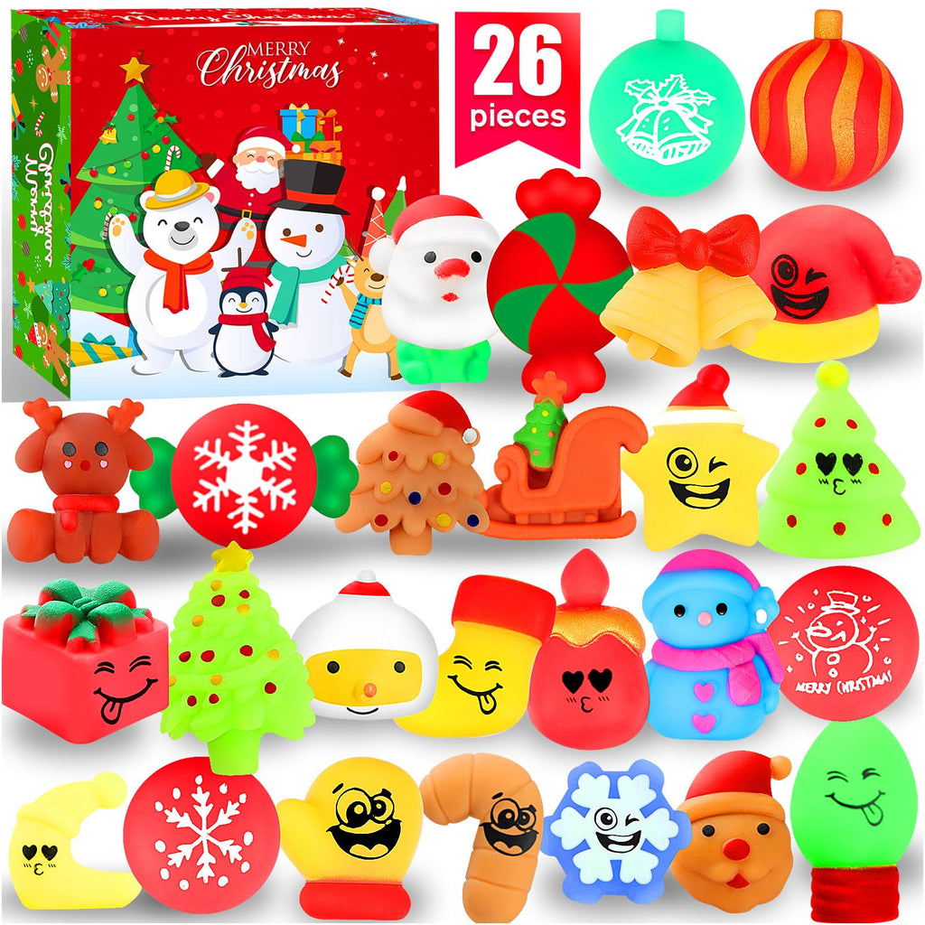 Festive Mochi Squishy Toys: Ultimate 26-Pack for Stress Relief & Fun