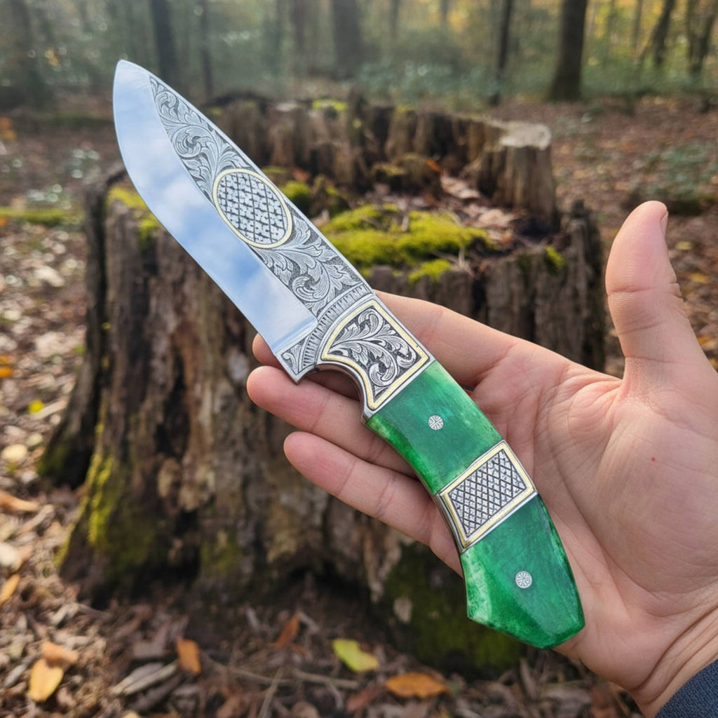 Engraved D2 Hunting Knife: A Perfect Blend of Craftsmanship and Functionality - RFE Marketing Ventures