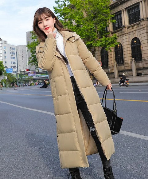 Stay Cozy and Chic: Winter Long Cotton Coat for Women - RFE Marketing Ventures