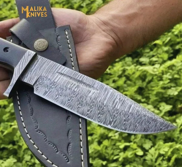 Fire Pattern Damascus Hunting Knife: Elevate Your Outdoor Adventures with Precision and Style - RFE Marketing Ventures