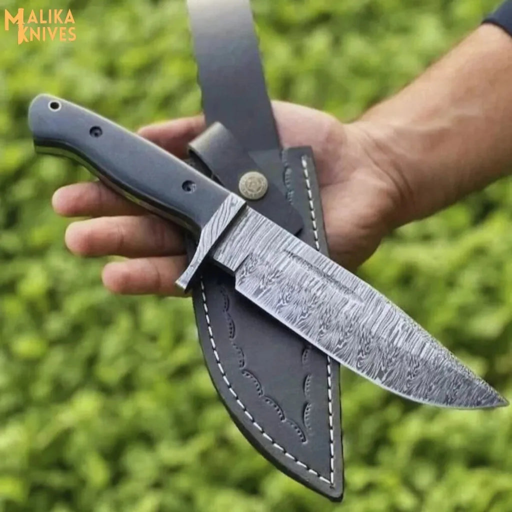 Fire Pattern Damascus Hunting Knife: Elevate Your Outdoor Adventures with Precision and Style - RFE Marketing Ventures
