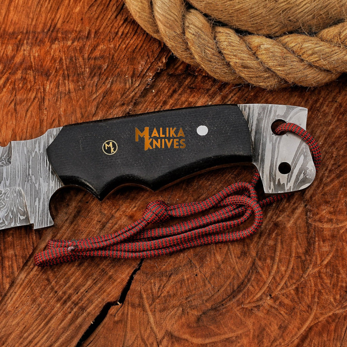 13 Inch Damascus Steel Bowie Knife – Handcrafted Masterpiece by Malika Knives - RFE Marketing Ventures